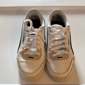 Puma Classic White and Black Sneakers